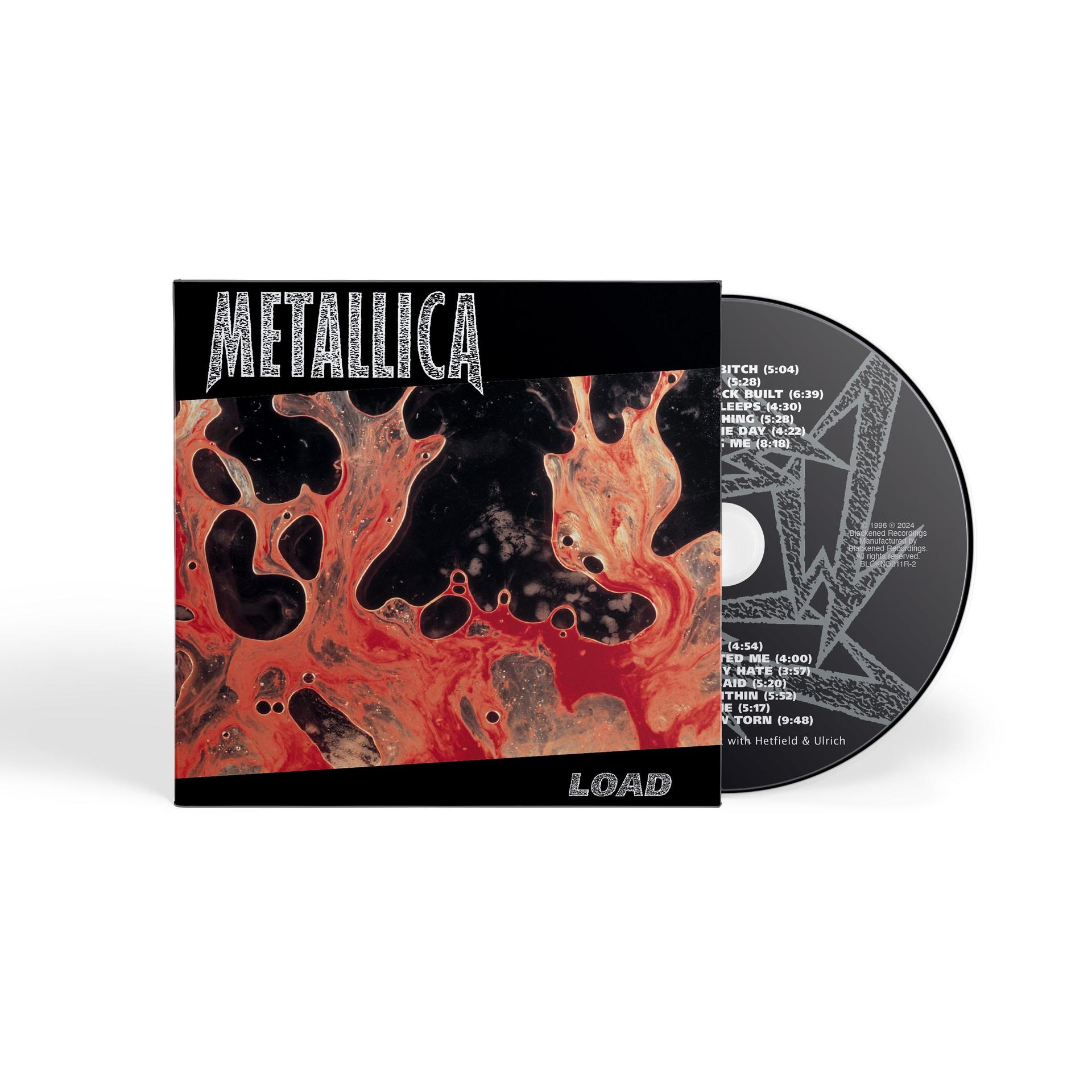 Metallica Albumcover mit Load und CD.