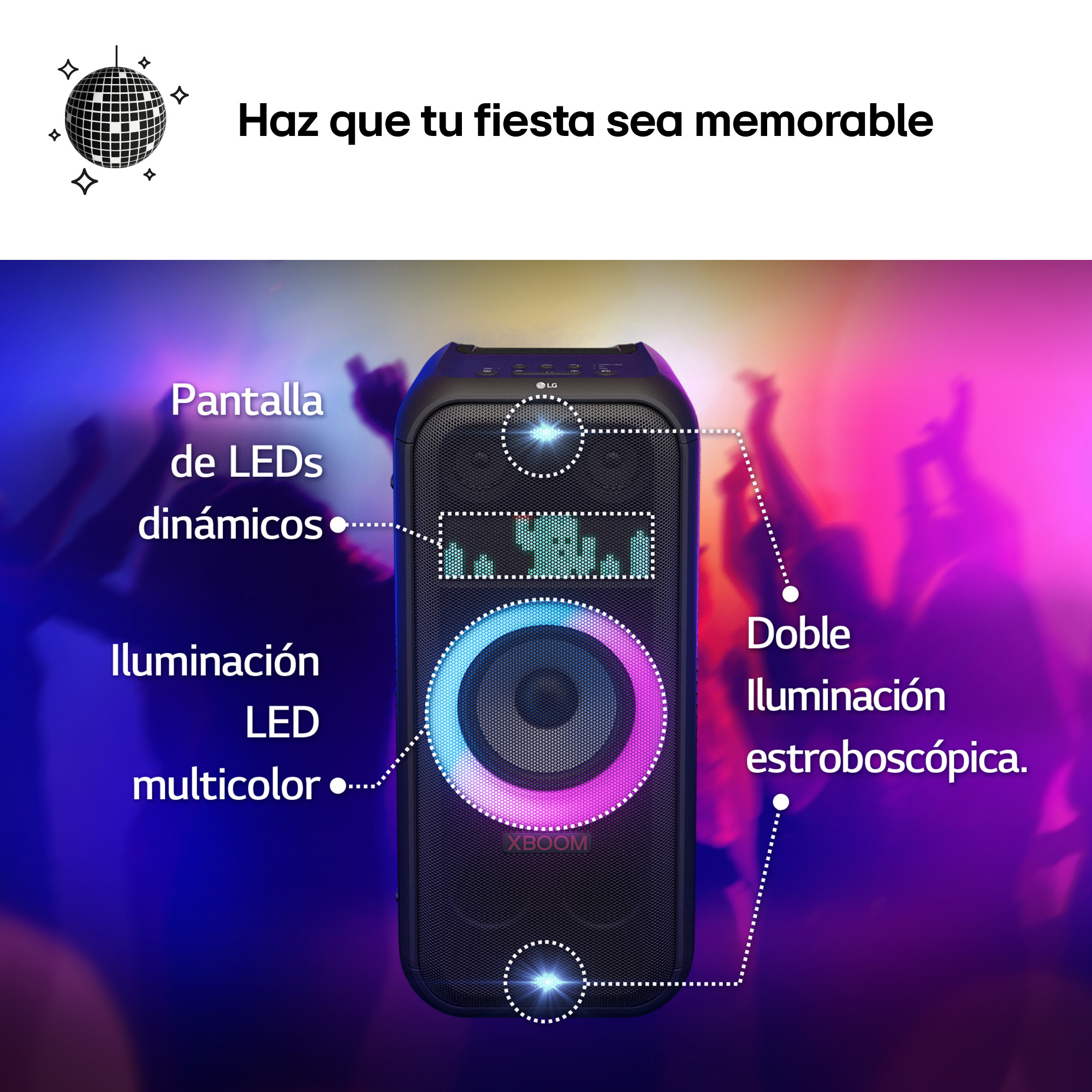 Una declaración de conformidad con el logotipo de LG Electronics.