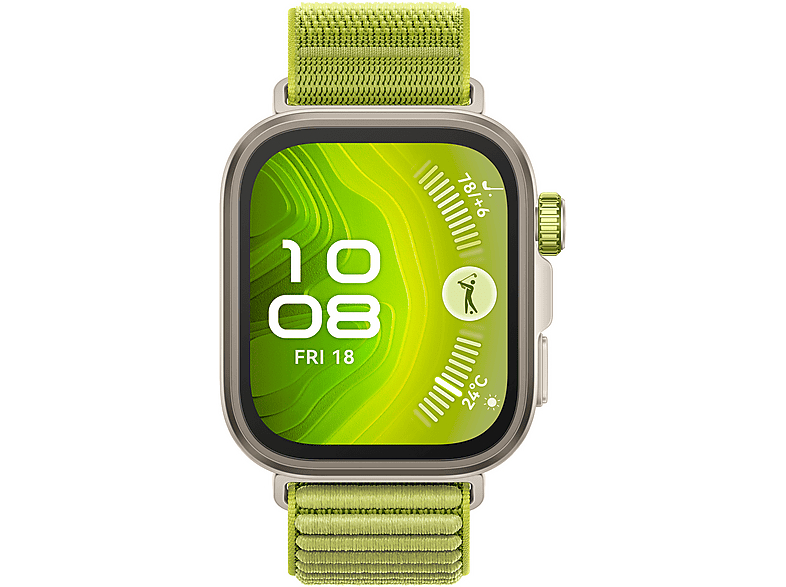 Huawei Watch Fit 4 Pro, 1.82 AMOLED, 10 días batería, Compatible iOS Android, Correa Fluoroelastómero, Pago NFC, Verde