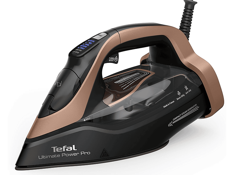 Żelazko parowe TEFAL FV9E50E0 Steam Iron Ultimate Power Pro Czarno-złote