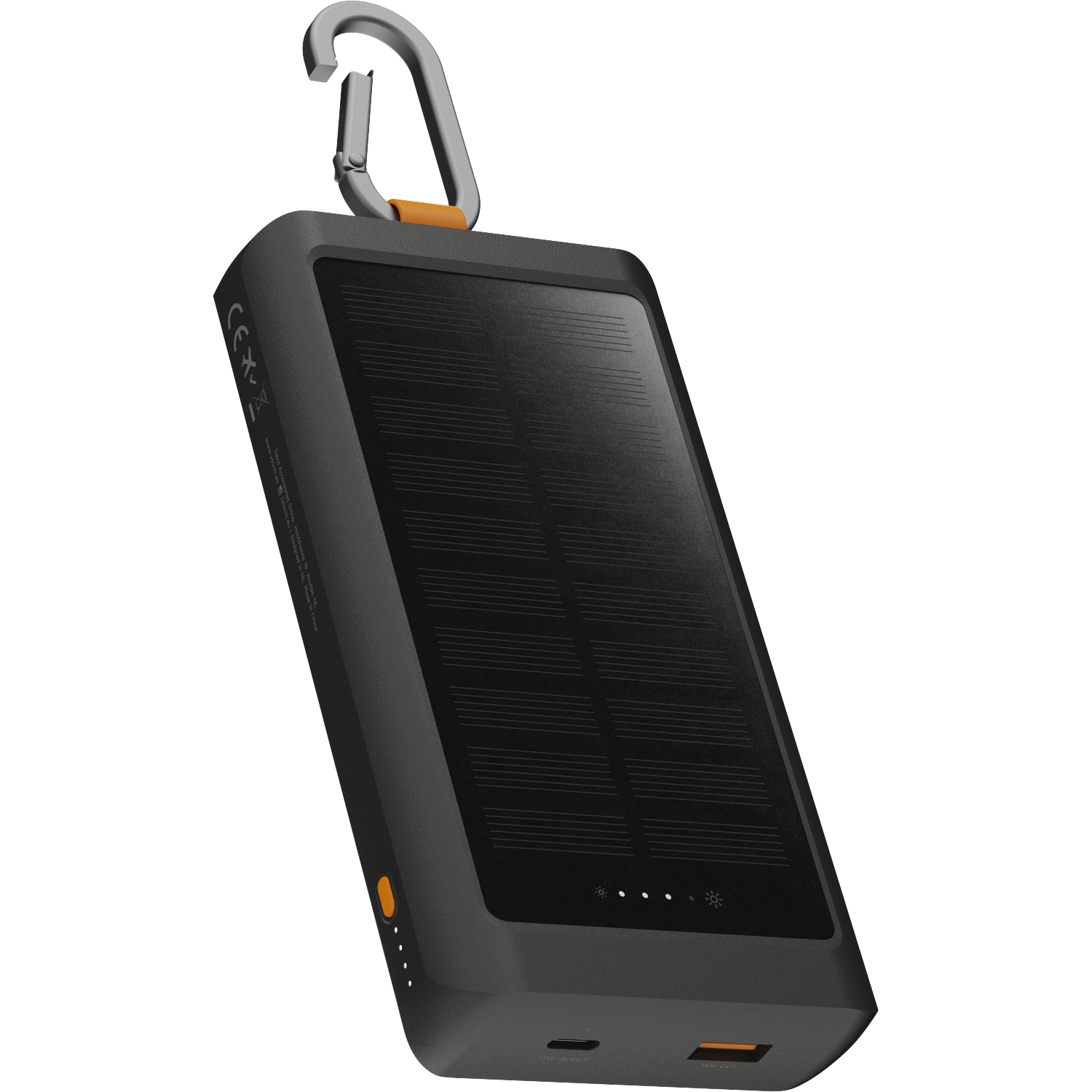 Xtorm 15w Go2 Solar Powerbank 10.000 Mah + Light - Charcoal Black Xg2s101