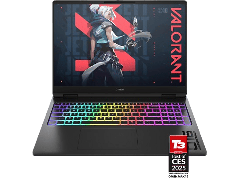 HP OMEN MAX 16-AH0011NS, 16  WQXGA, Intel® Core™ Ul 9 275HX, 32GB RAM, 1TB, GeForce RTX™ 5080