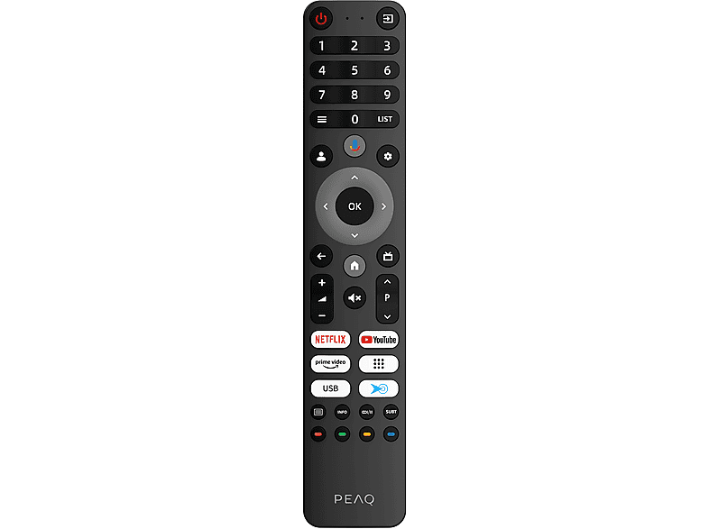 Télécommande remplacée Convient pour PEAQ LED TV PTV321100-B PTV421100W PTV421100B PTV461100M