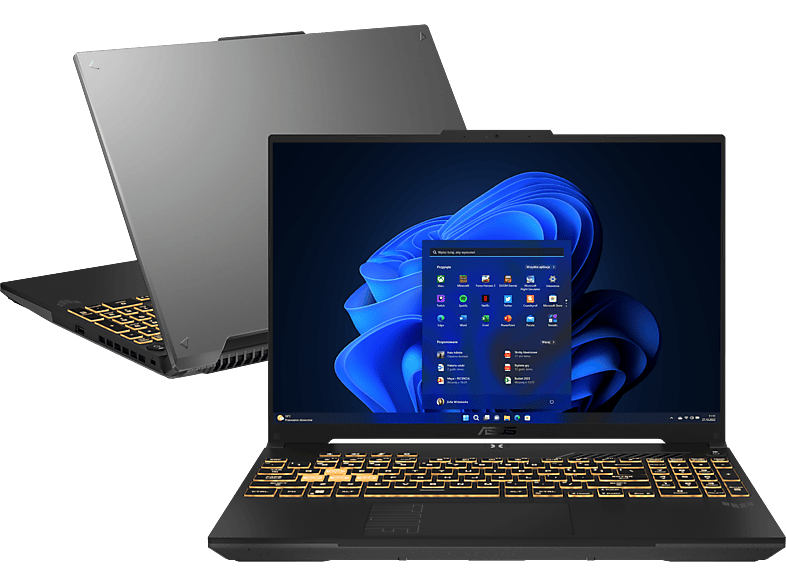 ASUS TUF Gaming F16 FX607VU-I5165W 16" 144Hz Core 5 210H 16GB RAM 512GB Dysk SSD RTX4050 Win11 Szary Funkcje AI
