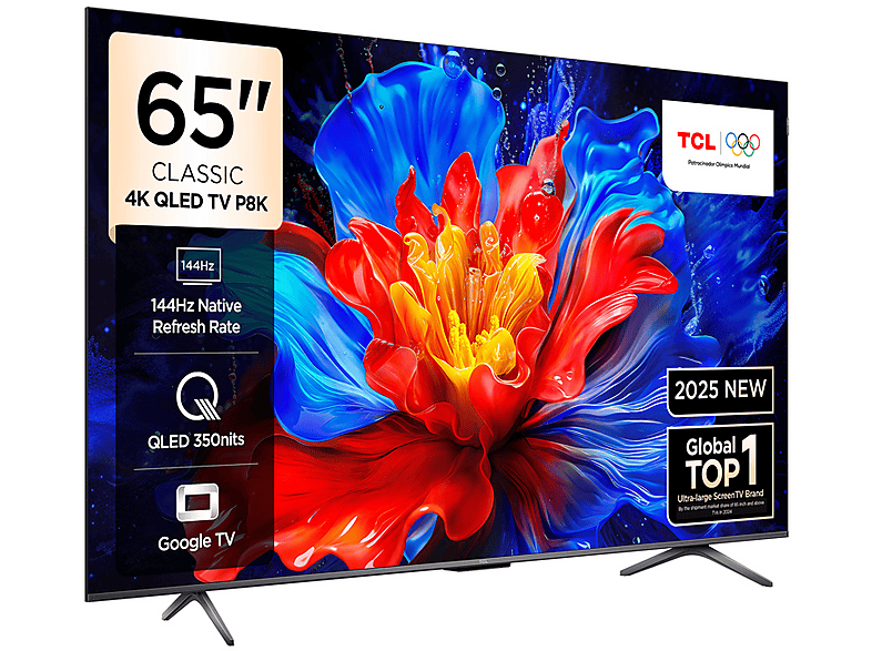 TCL 65P8K 65 inç 165 Ekran Uydu Alıcılı Smart 4K UHD QLED Google