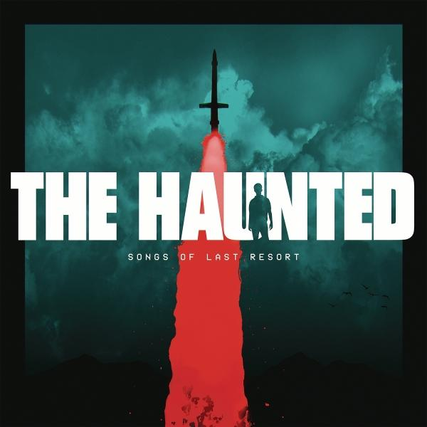 Album borító egy sziluettel és egy kilőtt rakétával, a szöveg: 'The Haunted'.