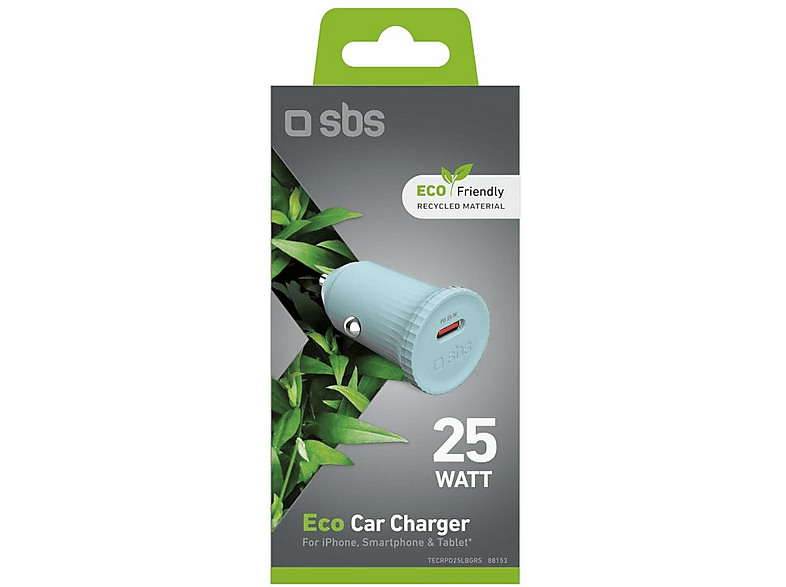 Ładowarka samochodowa SBS TECRPD25LBGRS 25W Niebieski – zdjęcie 2