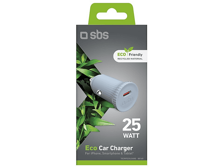 Ładowarka samochodowa SBS TECRPD25LGGRS 25W Zielony – zdjęcie 2