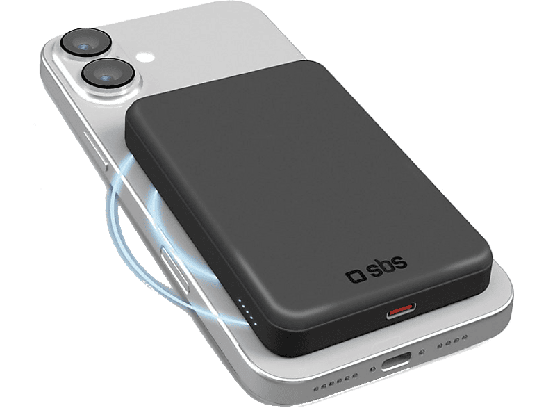 SBS TEBB5000QI2 Mag Power Bank Qi2 5000mAh USB-C PD 20W