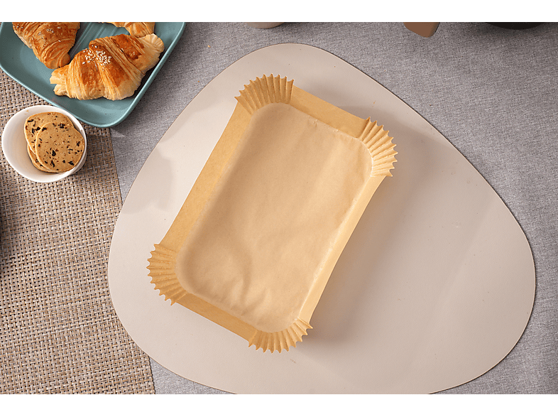 Koenic Air Fryer Backpapierschalen 100 Stk. 22x14cm, 5-7l; Backpapier für Heißluftfritteuse — Foto 4 von 5