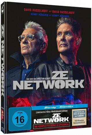 DVD-Cover von ZE NETWORK mit David Hasselhoff und einem anderen Mann.