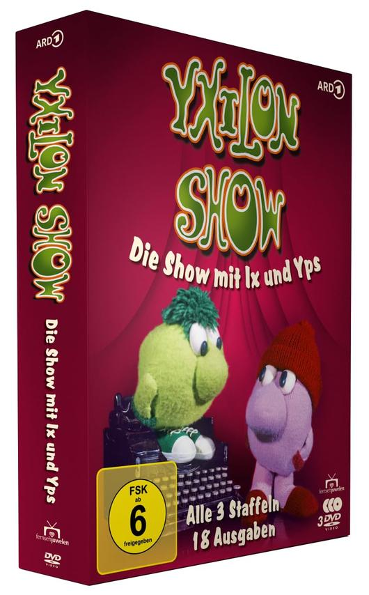 DVD-Cover mit Zeichentrickfiguren, Text auf Deutsch. Roter Hintergrund.