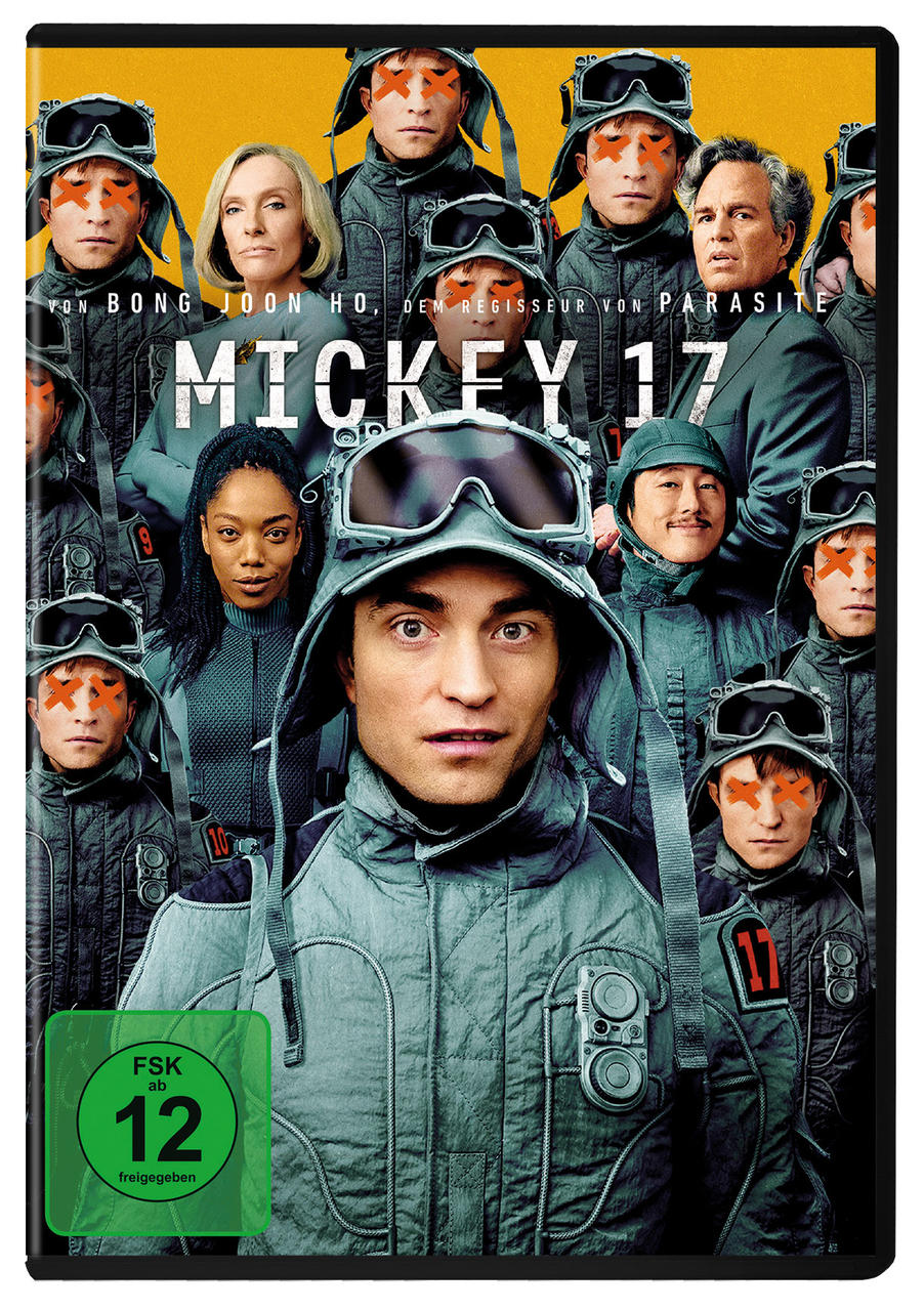 DVD-Cover: Personengruppe mit orangen Markierungen, Titel.