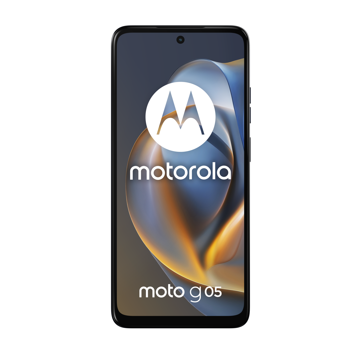 Motorola Moto G05 phone. Front view with a logo and text.