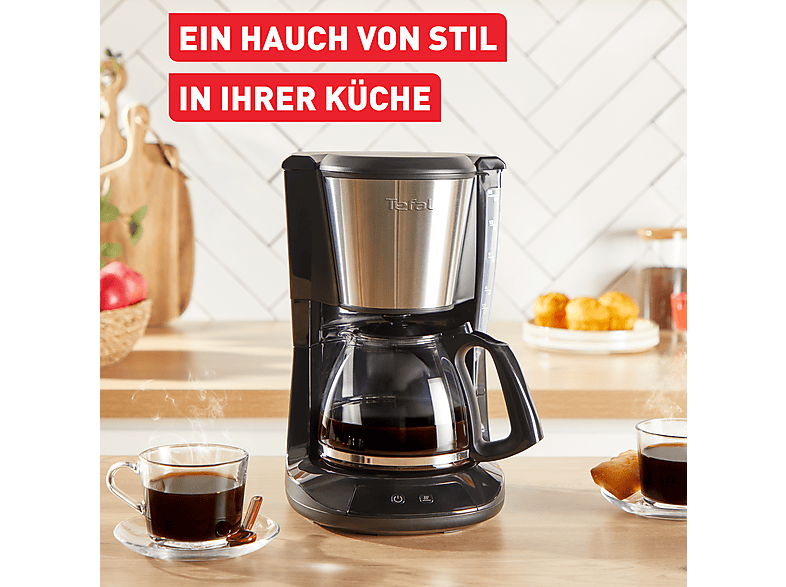 Tefal CM5S1D Subito 5 Filterkaffeemaschine Edelstahl, Schwarz — Foto 2 von 5