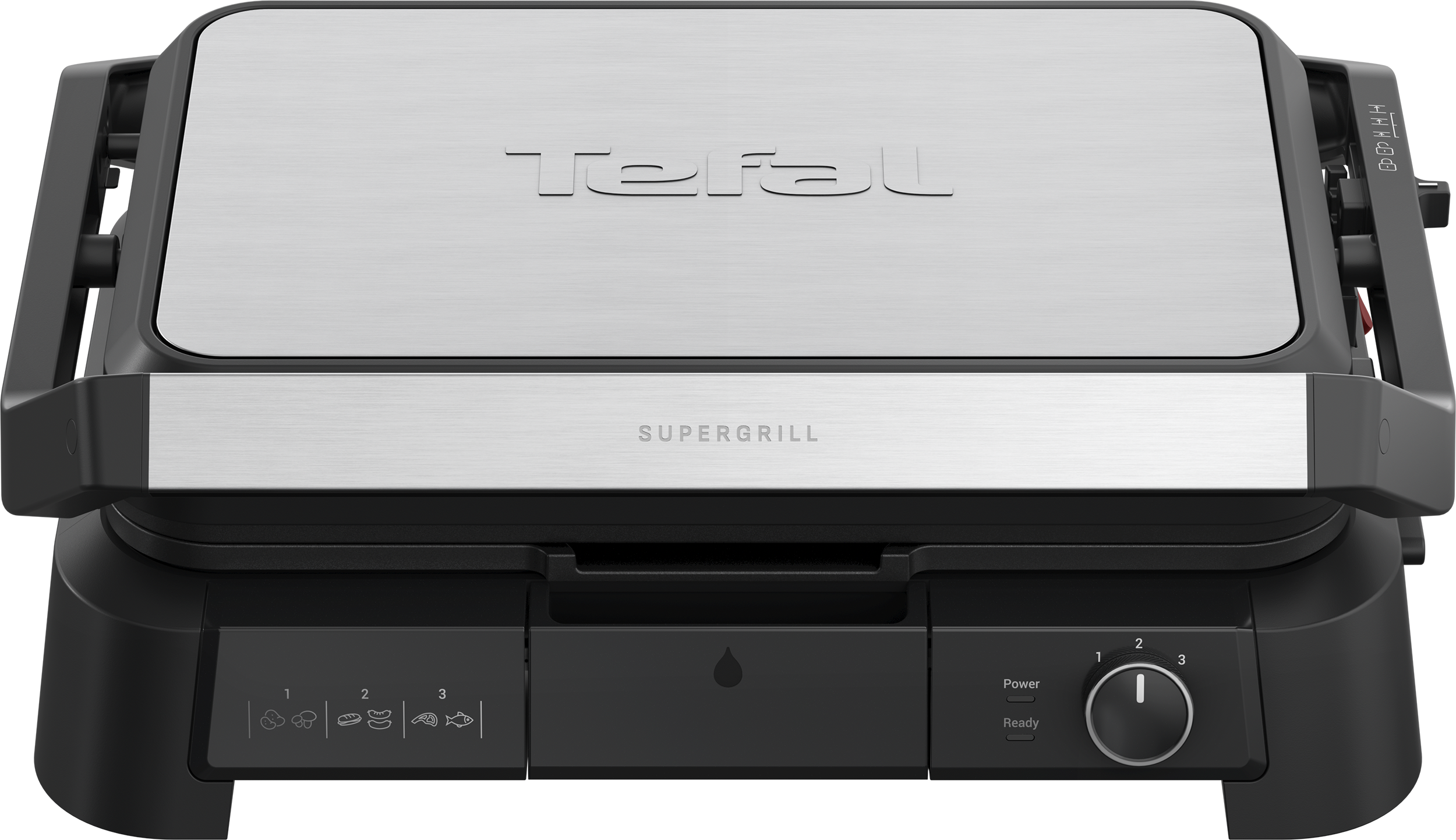 TEFAL GC520DE0 Supergrill XL grillsütő ezüst 3 az 1-ben