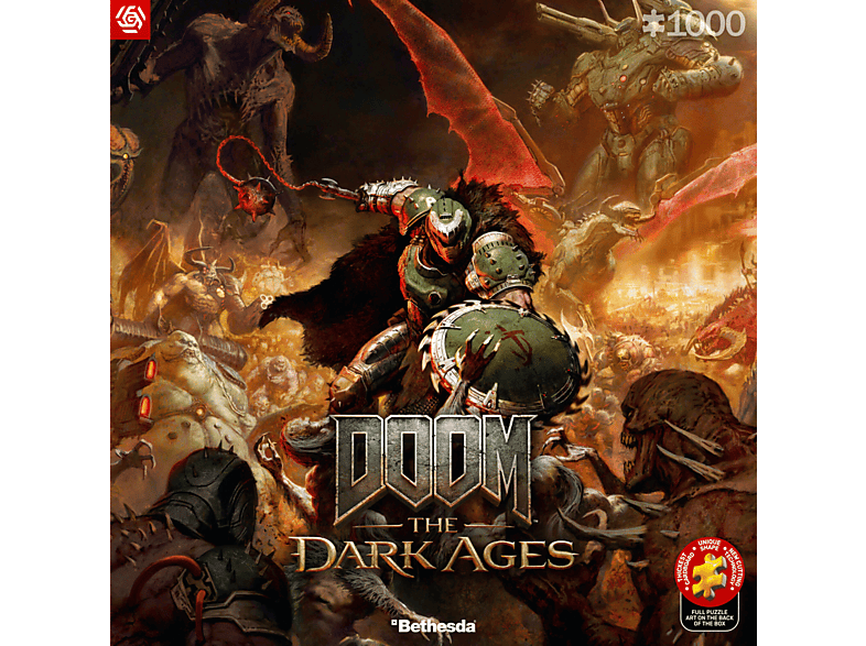 Puzzle GOOD LOOT Gaming Puzzle: Doom The Dark Ages Slayer's Rage (1000 elementów) Wielokolorowy