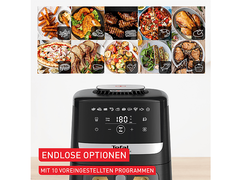 TEFAL EY5568 Easy Fry Silence Heißluftfritteuse