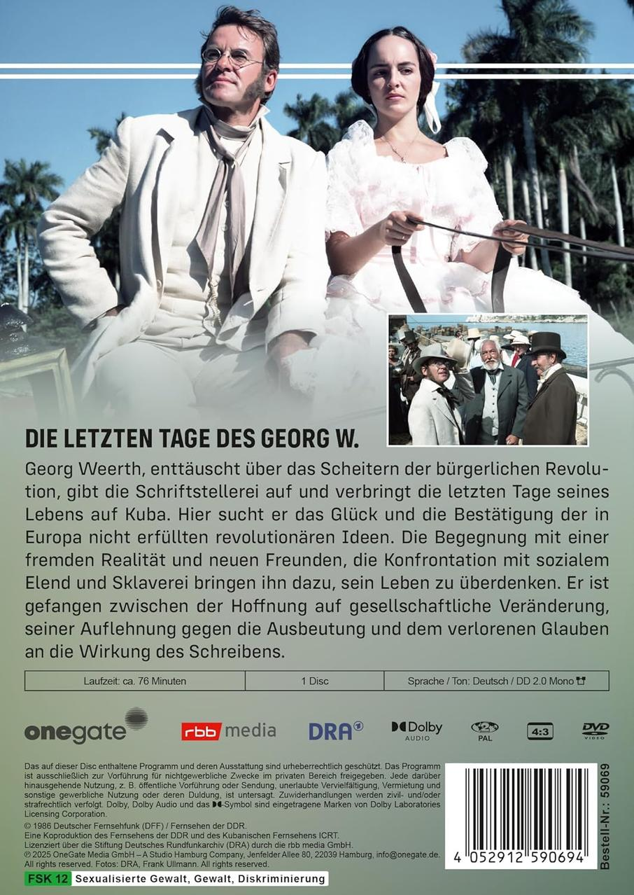 Filmdvd-Cover. Mann und Frau in historischer Kleidung. Text auf Deutsch.