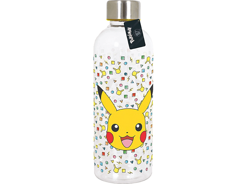 Botella - Sherwood Pokémon Pikachu, 850 ml, Plástico libre de BPA, Tapón rosca metálico