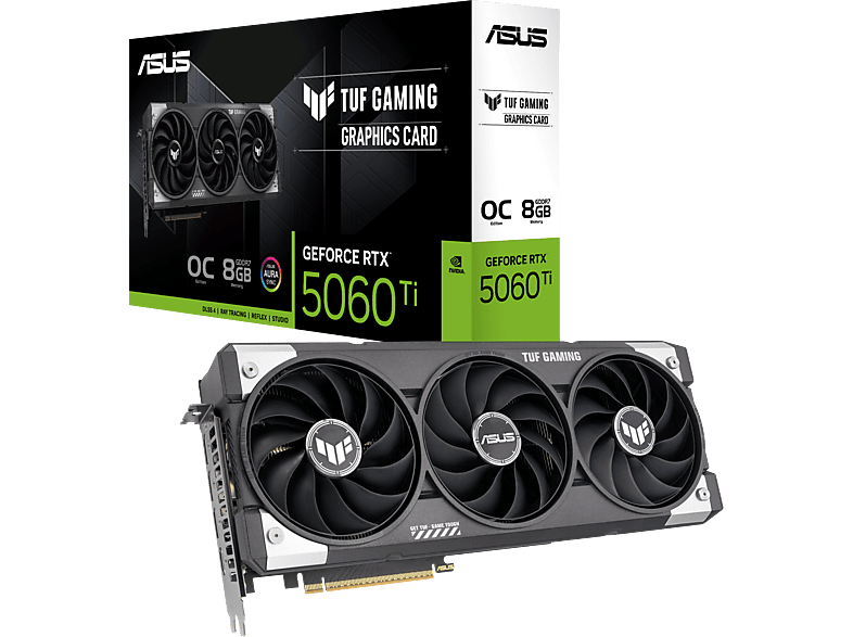 MediaMarkt, Asus Tuf Gaming Geforce Rtx 5060 Ti 8Gb Gddr7 Oc Edition, Nvidia, Grafikkarte, Computer & Software, PC-Komponenten, Grafikkarten, 90YV0MR0-M0NA00