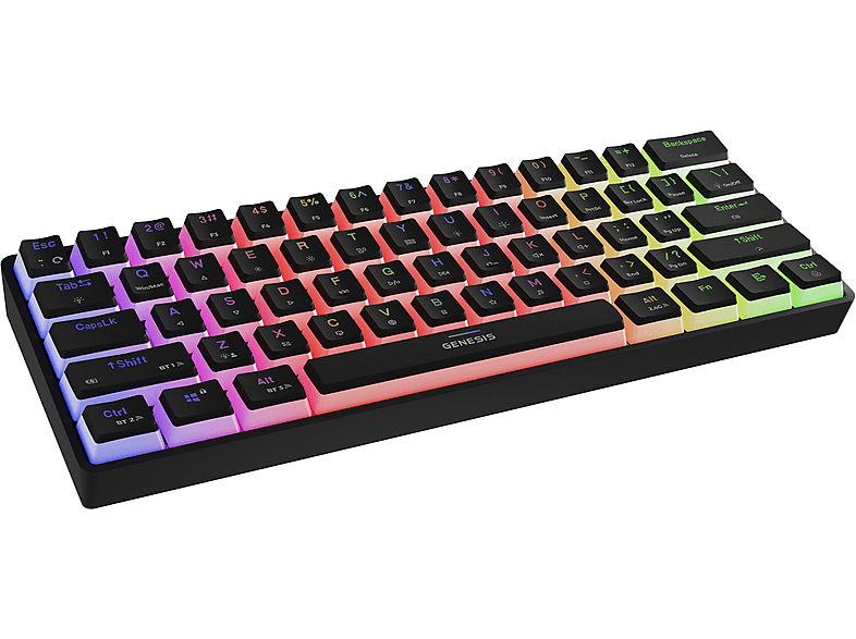 Klawiatura Genesis Thor 660 G2 RGB czarna Gateron Brown – zdjęcie 3