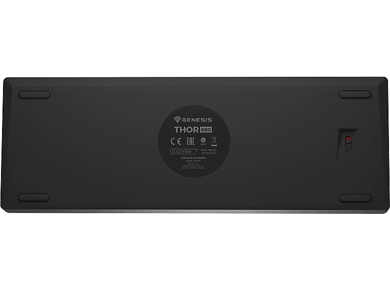 Klawiatura Genesis Thor 660 G2 RGB czarna Gateron Brown – zdjęcie 2
