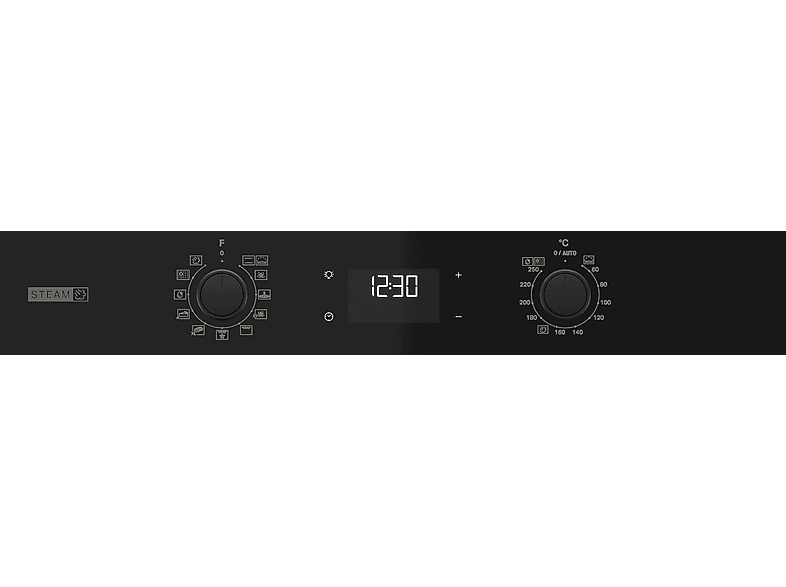 BAUKNECHT BAKO 3 GSPIB, Einbaubackofenset (Induktions-Kochfeld, A+, 71 l)