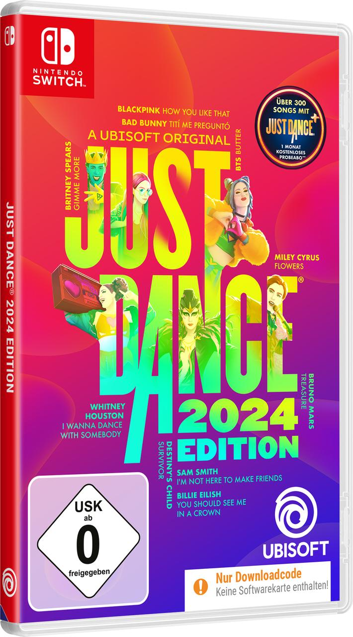 Das Cover von 'Just Dance 2024 Edition' für Nintendo Switch mit verschiedenen Künstlern.