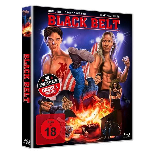 DVD-Hülle für den Film Black Belt mit zwei Männern.