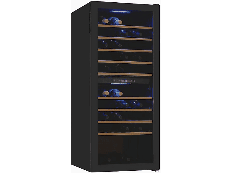 Exquisit WS2-114-GTE-160G Weinkühlschrank (220 l, 156 kWh, EEK: G, Schwarz, Anzahl Flaschen: 114)