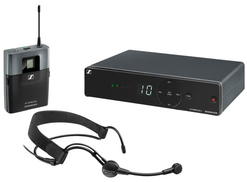 SENNHEISER XSW 1-ME3-B Vezeték nélküli fejmikrofon szett (506988)