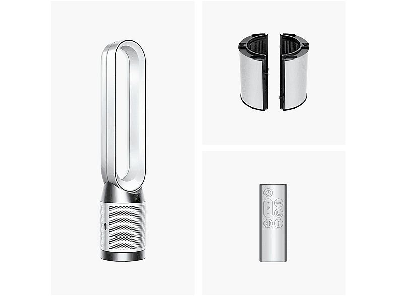 DYSON TP11 Purifier Cool™ PC1 Luftreiniger Weiß (50 Watt, Raumgröße: 81 m³, HEPA 13 / Aktivkohlefilter)
