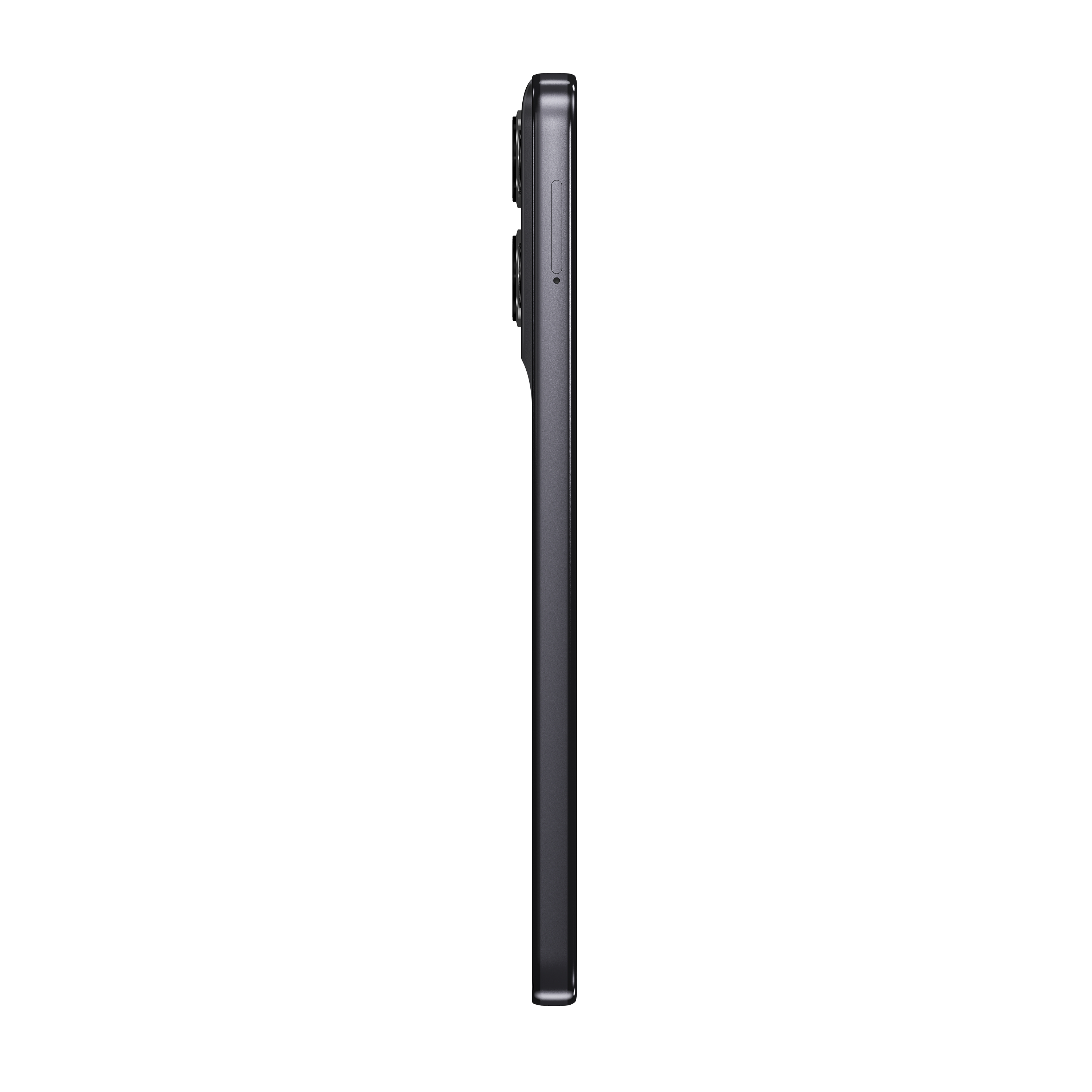 Schwarzes Telefon, Seitenansicht.