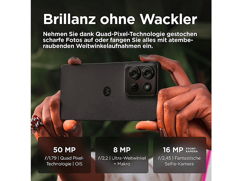 Thumbnail - MOTOROLA moto g75 5G, Business Edition 128 GB Charcoal Grey Dual SIM