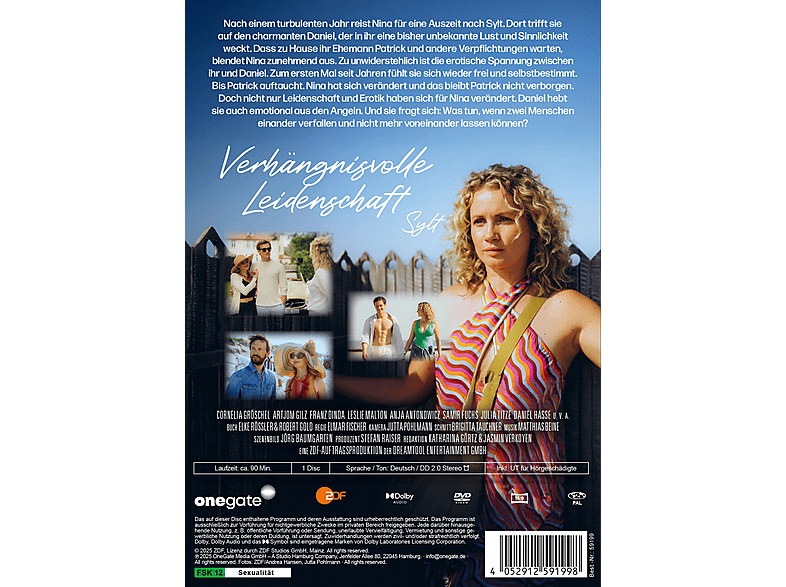 Thumbnail - Verhängnisvolle Leidenschaft Sylt DVD