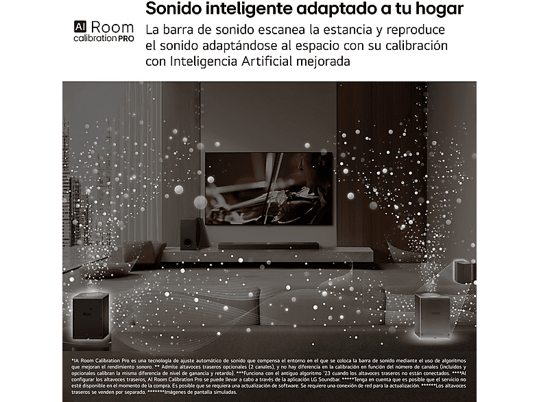 Lg Sg10Ty Black / Barra De Sonido Con Subwoofer Inalámbrico 420W 3.1Ch – imagen 2