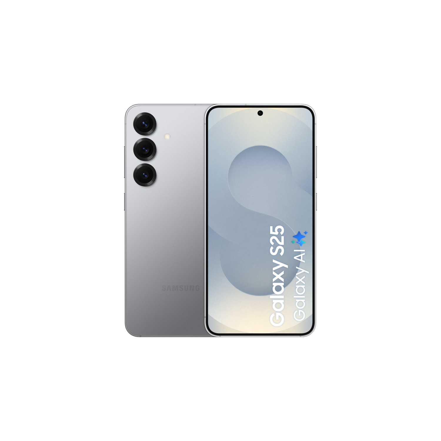 Samsung Galaxy S25 5G - 128GB Enterprise Edition Silver Shadow - 6.2" OLED - 2340x1080 - 120Hz - 12 GB RAM - 5G - Dual SIM/NanoSIM - 4000 mAh - Android 15 - USB Type-C - Wi-Fi 7 - Zilver