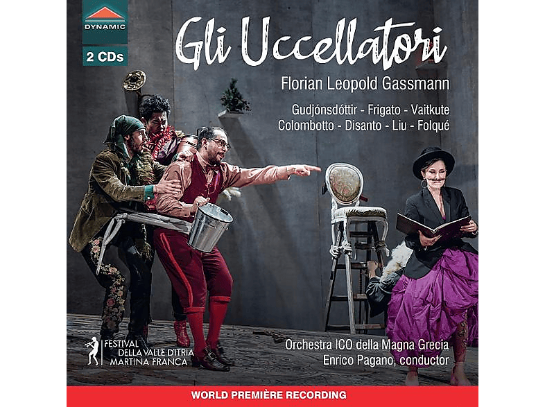 Orchestra ICO della Magna Grecia - Enrico Pagano (Dir) - Solisten: Bryndis Gudjónsdóttir, Massimo Frigato, Justina Vaitkute, Elia Colombotto, Angelica Disanto, Huigang Liu, Joan Folqué - Gassmann: Gli uccellatori - (CD)