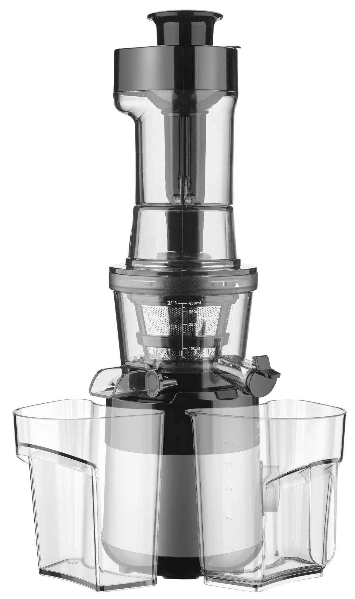 Wyciskarka, pokazująca jej złożone elementy.