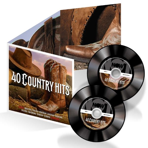 Albumcover mit Cowboy-Stiefeln, Hut und CDs. Hintergrund zeigt Himmel und Stiefel.