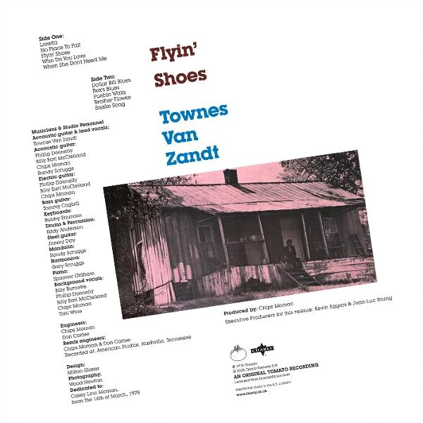 Albumcover mit Text über Songs und einem Bild eines Hauses.