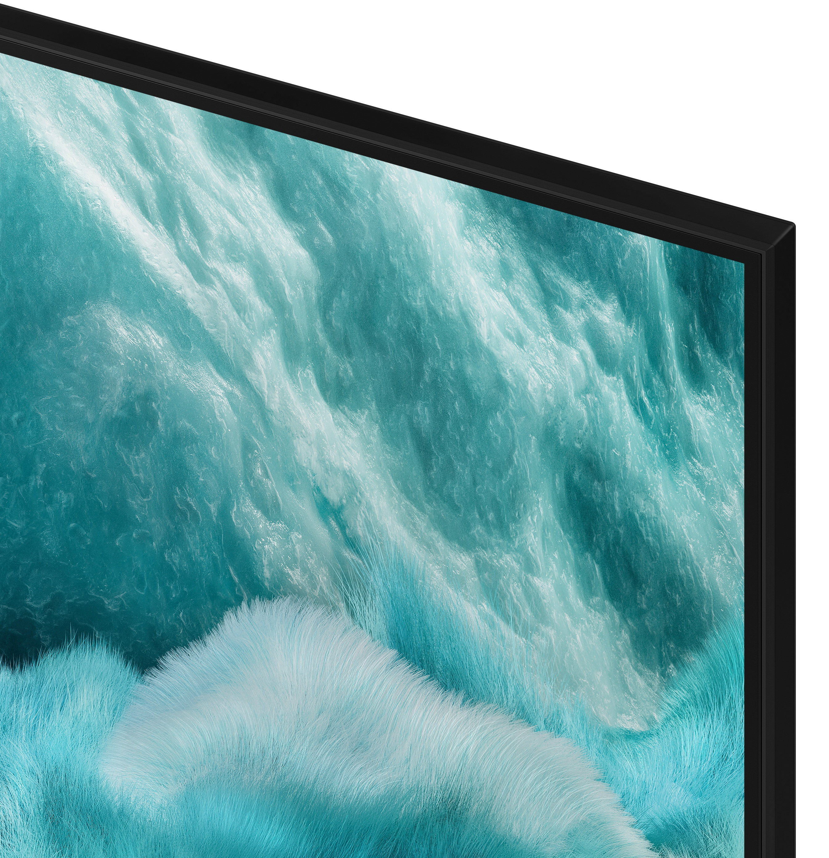 Zbliżenie na nowoczesny monitor komputera.