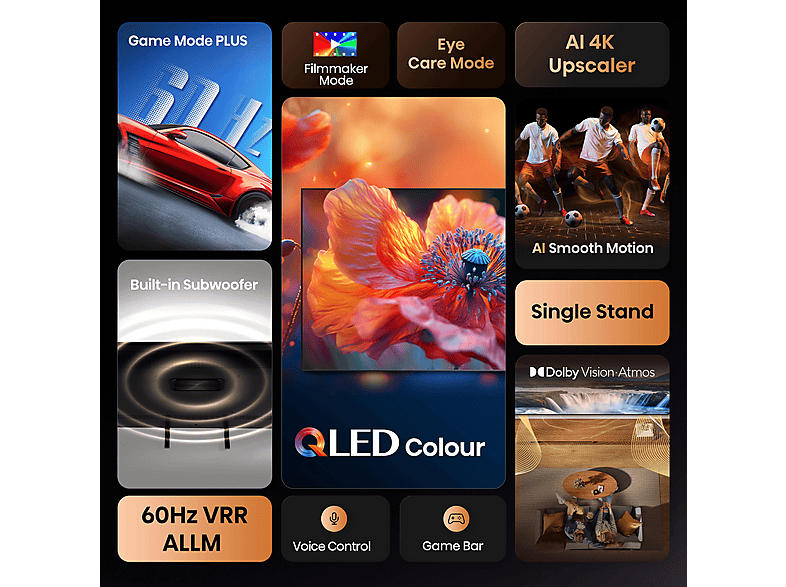 Thumbnail - HISENSE 65A7Q QLED TV (Flat, 65 Zoll / 164 cm, UHD 4K, SMART TV)