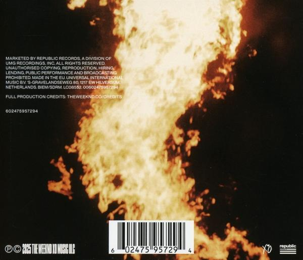 Dossier d'album avec feu et code-barres.