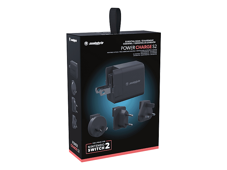 Thumbnail - SNAKEBYTE Power Charge S2 Stecker Adapter, Schwarz