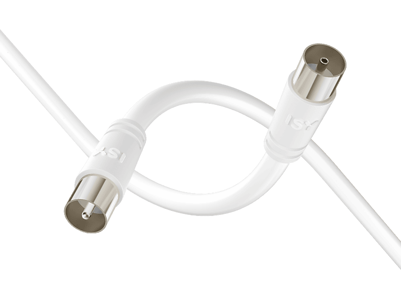 ISY ISA-9052 SAT Kabel 5m, Weiss