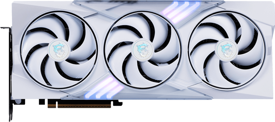 Une carte graphique MSI GeForce RTX 3070 blanche et noire.