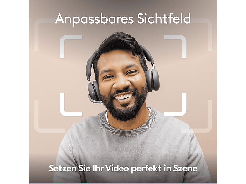 LOGITECH Brio 4K Webcam für Videokonferenzen und Streaming, USB, Hellgrau — Foto 2 von 5