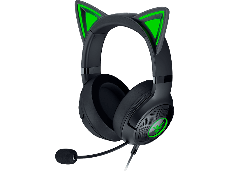 Casque de gaming filaire Razer Kraken V2 Kitty Edition Noir